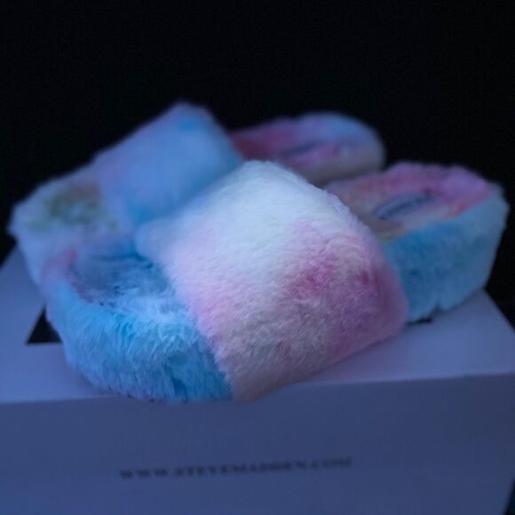 Pink and blue tye dye Steve Madden platforms - Picture 1 of 4